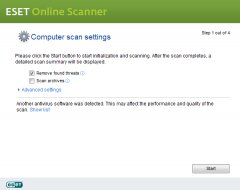 ESET Online Scanner Screenshot Gallery