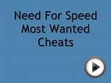 Need for speed most wanted cheats ps2