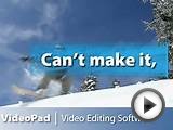 VideoPad Video Editing Software | Edit That Out - Snowboarding